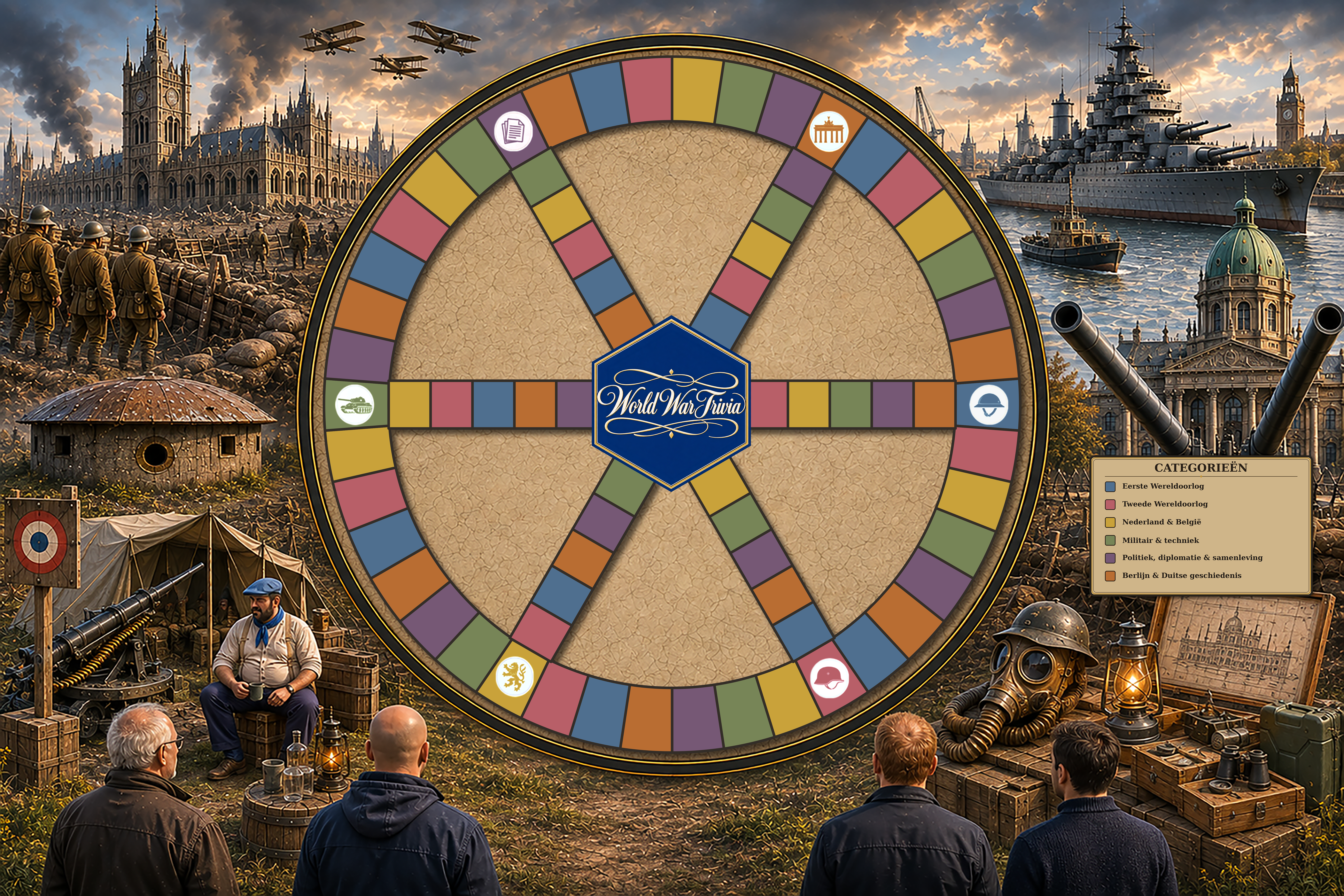 Origineel World War Trivia-speelbord